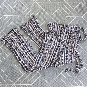 Wide leg flowy pants